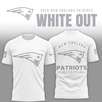 New England Patriots 2026 White Out Limited Edition Shirt