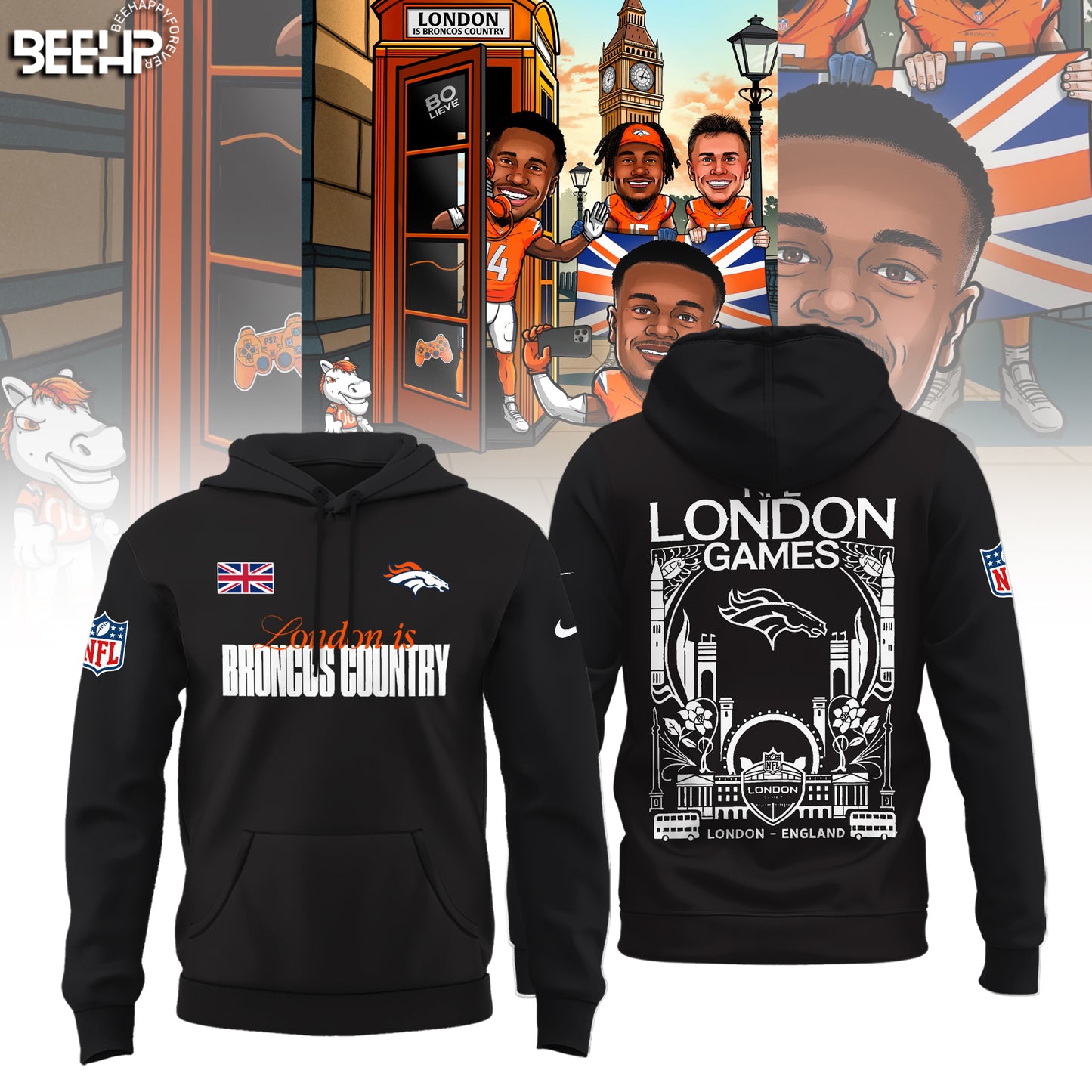 Denver Broncos in London Limited Edition Hoodie