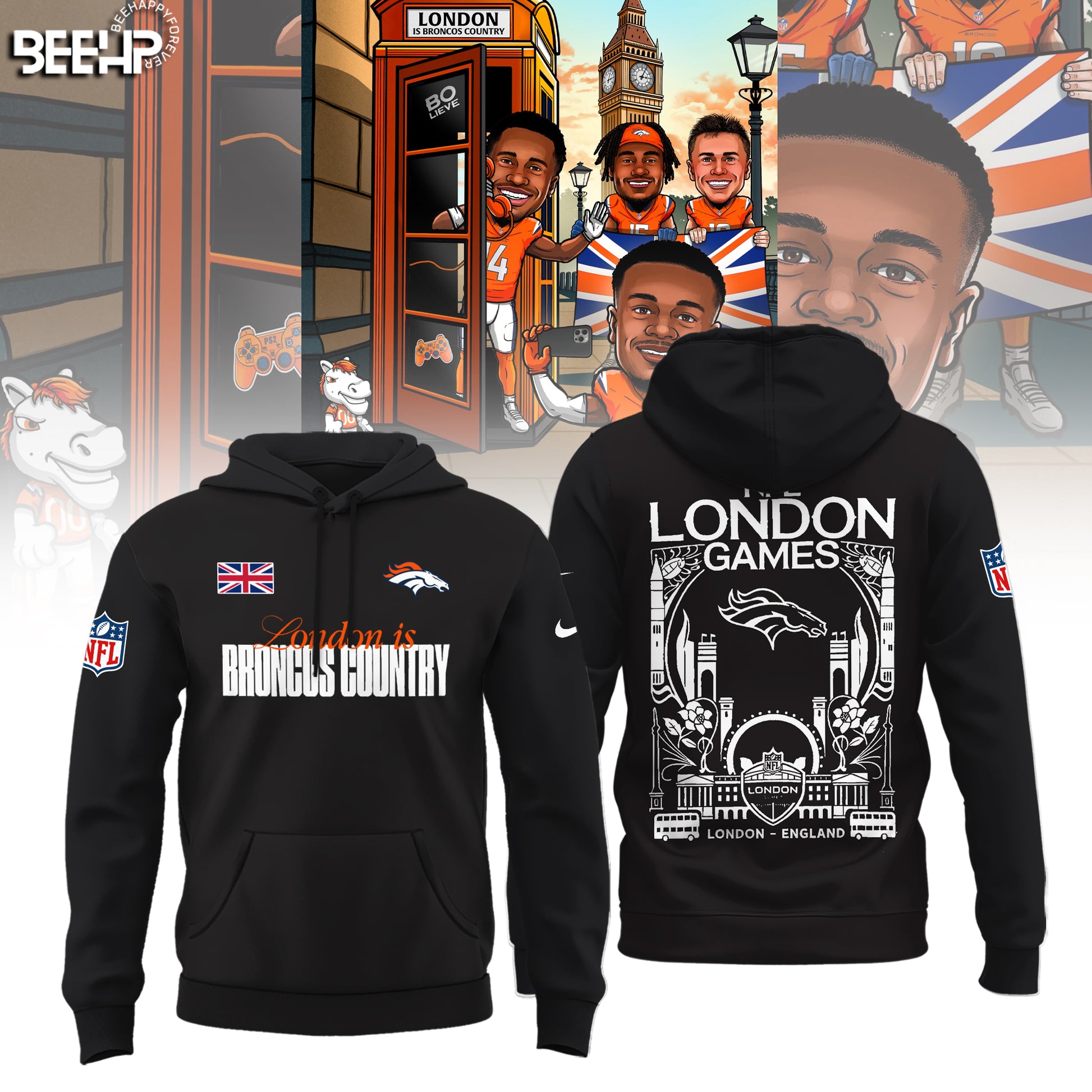 Denver Broncos in London Limited Edition Hoodie