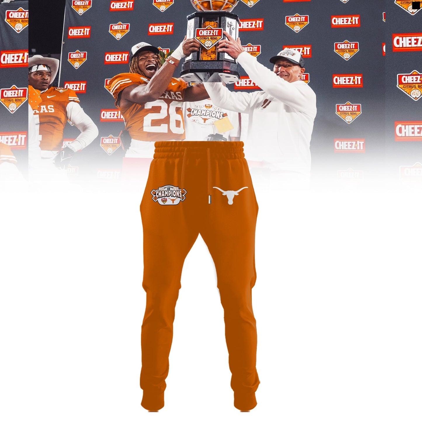 Texas Longhorns Cheez-It Citrus Bowl Champions Limited Edition Combo Hoodie