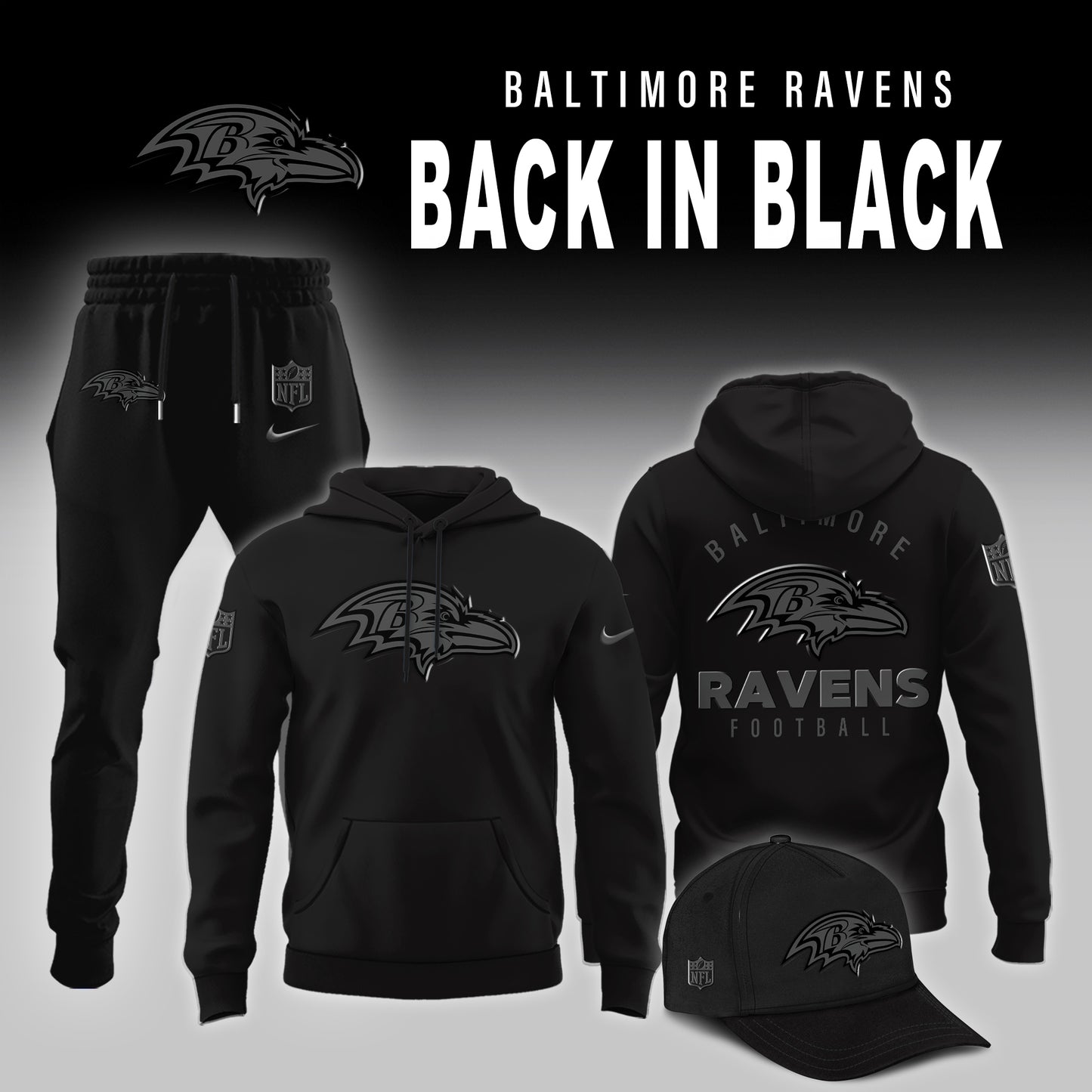 Baltimore Ravens 2026 Back In Black Limited Edition Shirt