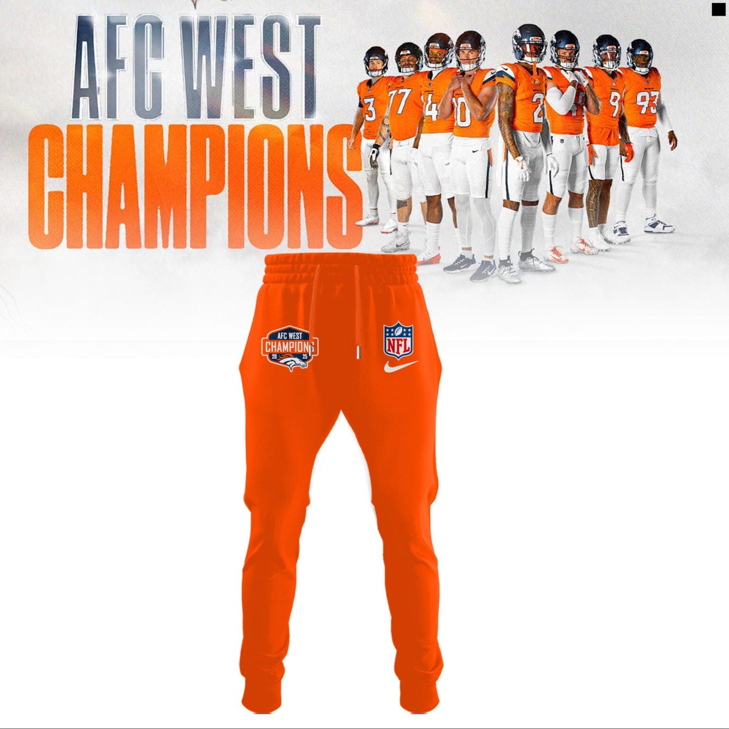 Denver Broncos – 2025 AFC West Champions Shirt