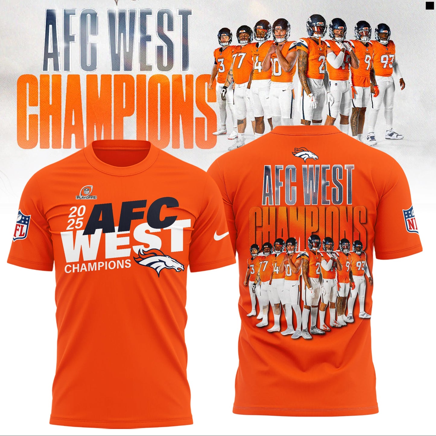 Denver Broncos – 2025 AFC West Champions Shirt