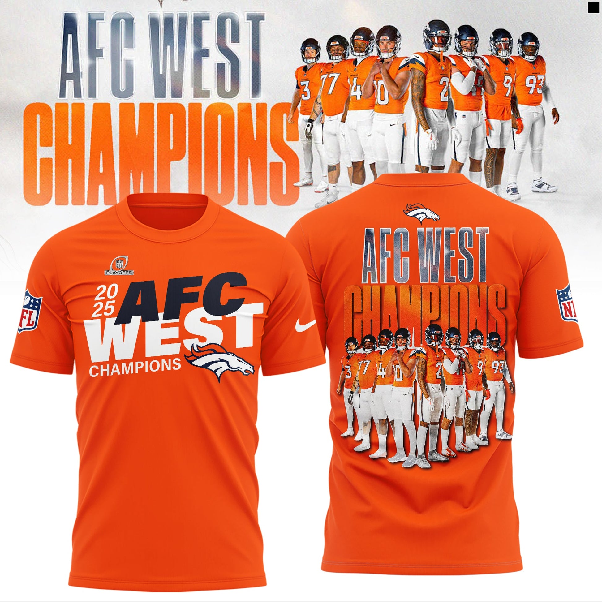 Denver Broncos – 2025 AFC West Champions Shirt