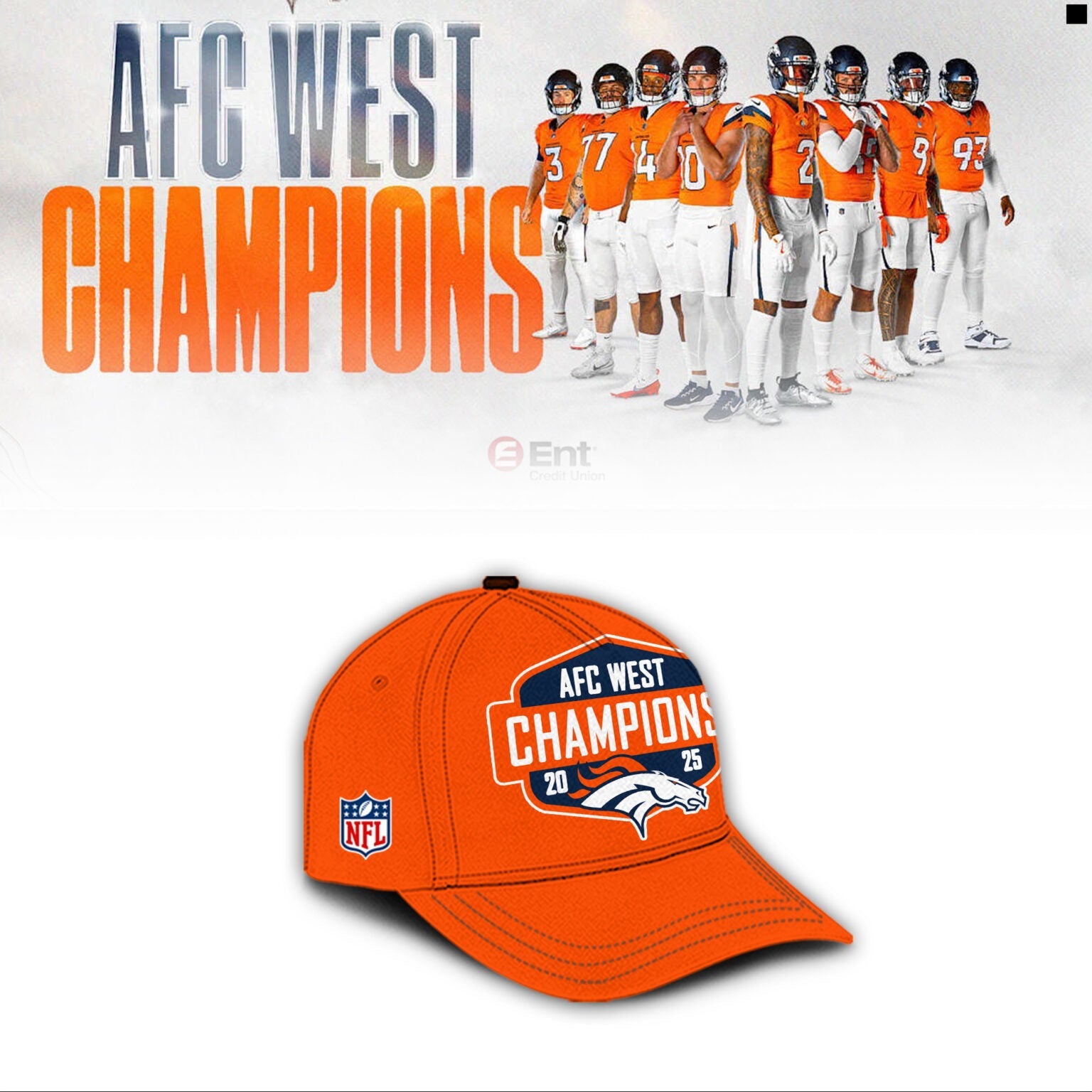 Denver Broncos – 2025 AFC West Champions Shirt