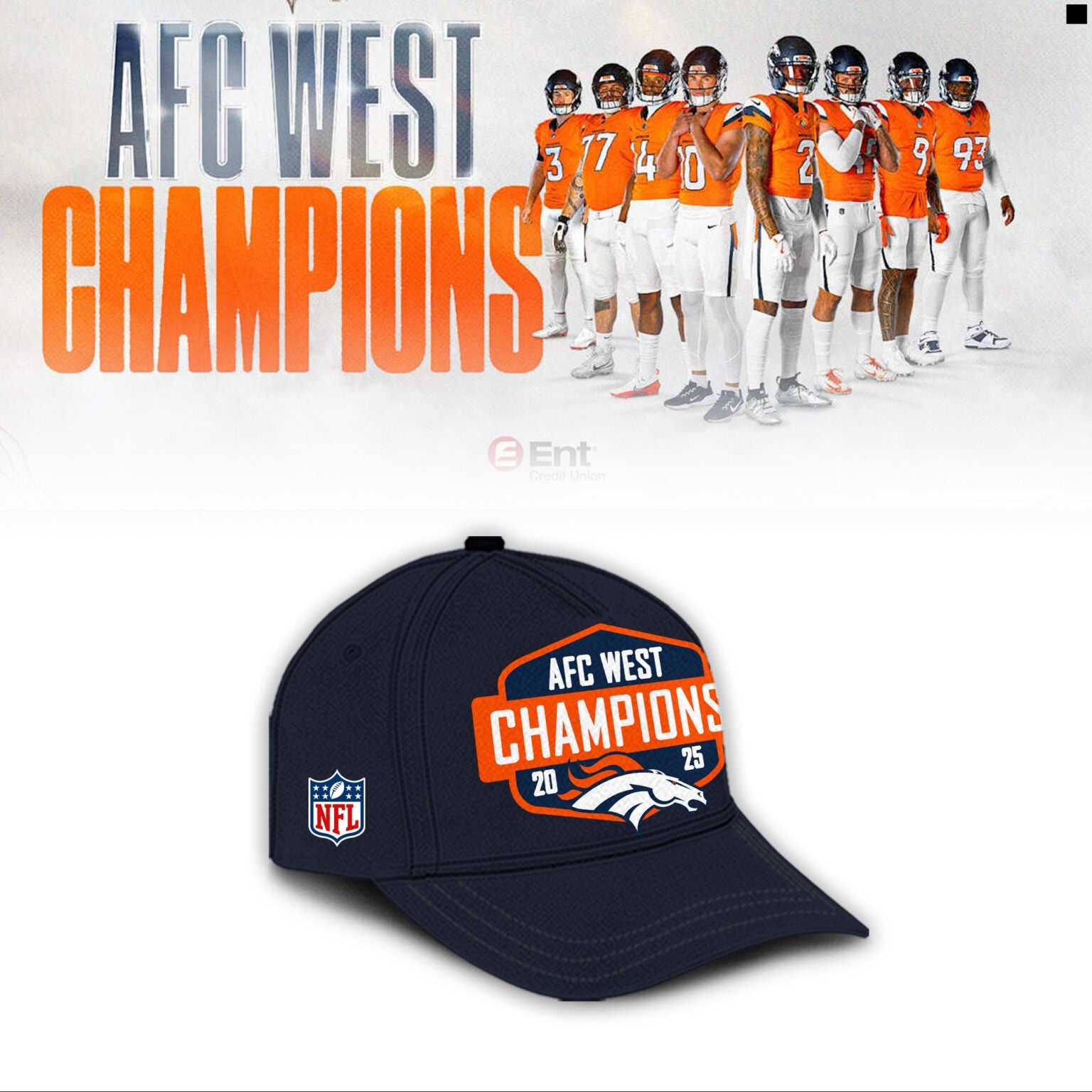 Official Denver Broncos 2025 AFC West Division Champions "Been There Won That" Hoodie