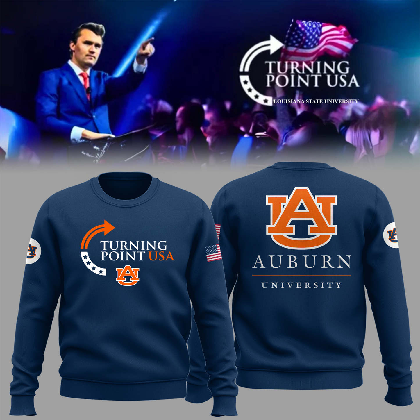 Limited Edition Auburn University x Turning Point USA Sweatshirt
