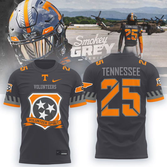 __..Tennessee Football  Smokey Grey Series Uniform 2025 Shirt