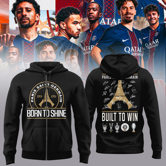 PSG – UEFA SUPER CUP CHAMPIONS 2025 Zip Hoodie