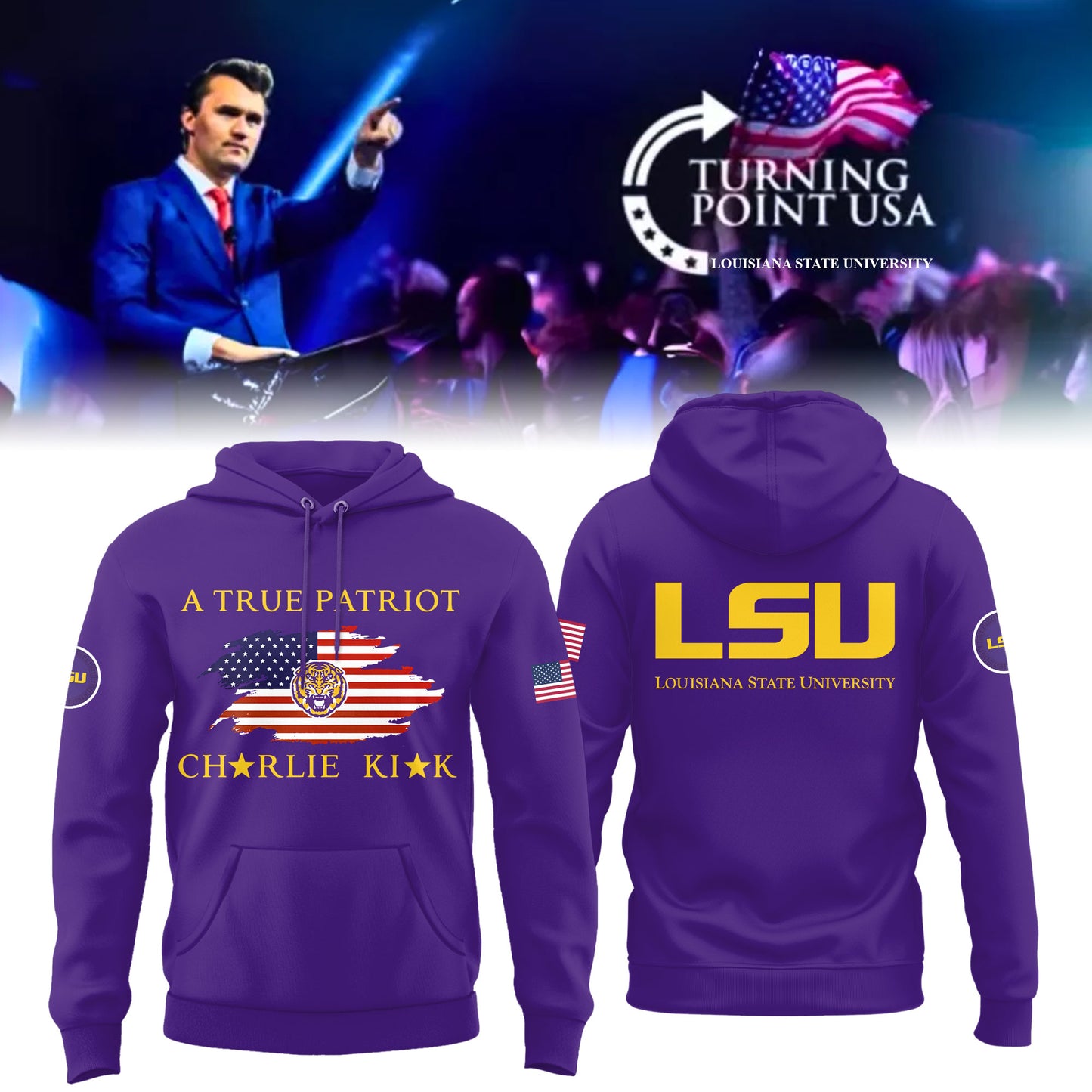 Limited Edition Louisiana State University x Turning Point USA Hoodie