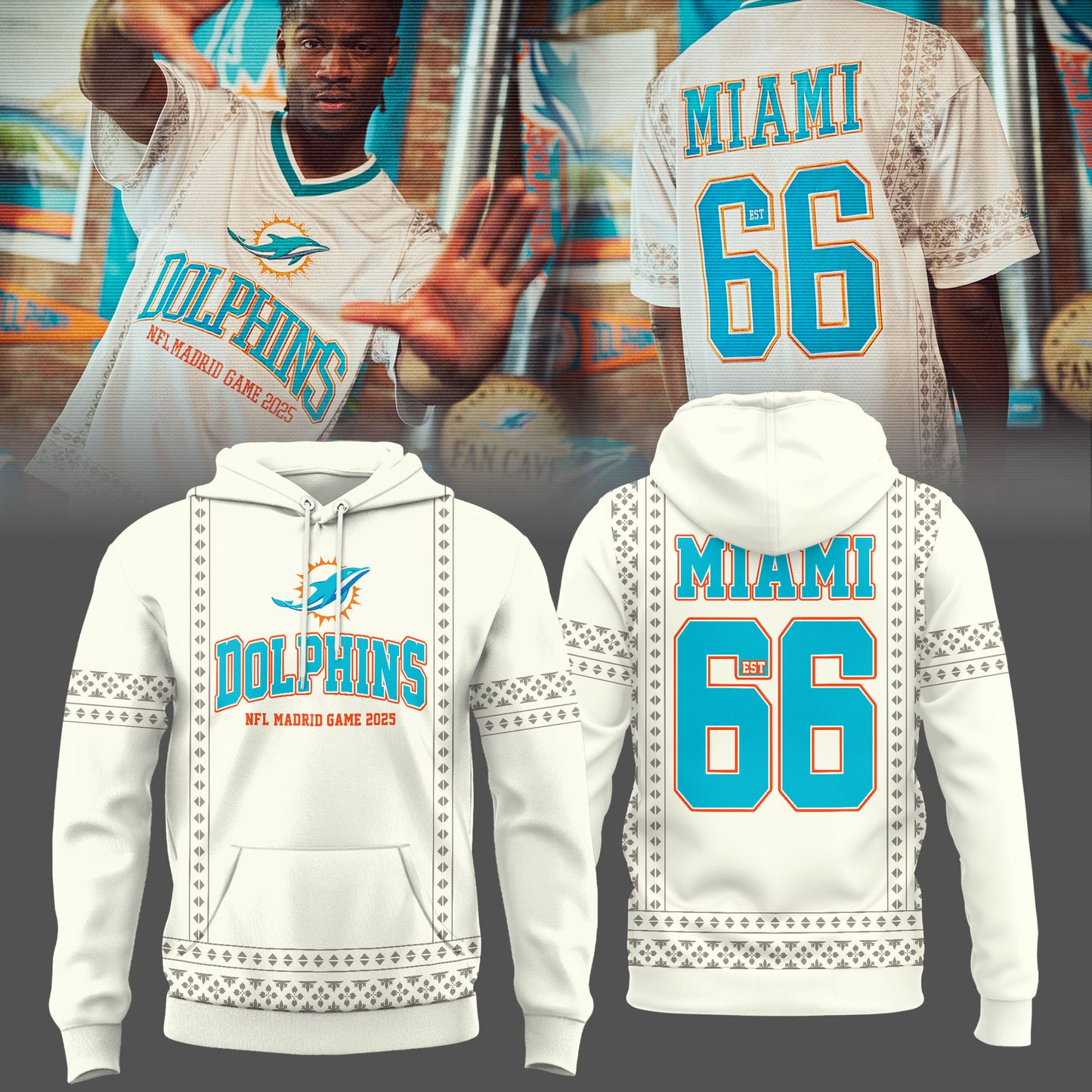 Miami Dolphins in Madrid Game Limited Edition Shirt