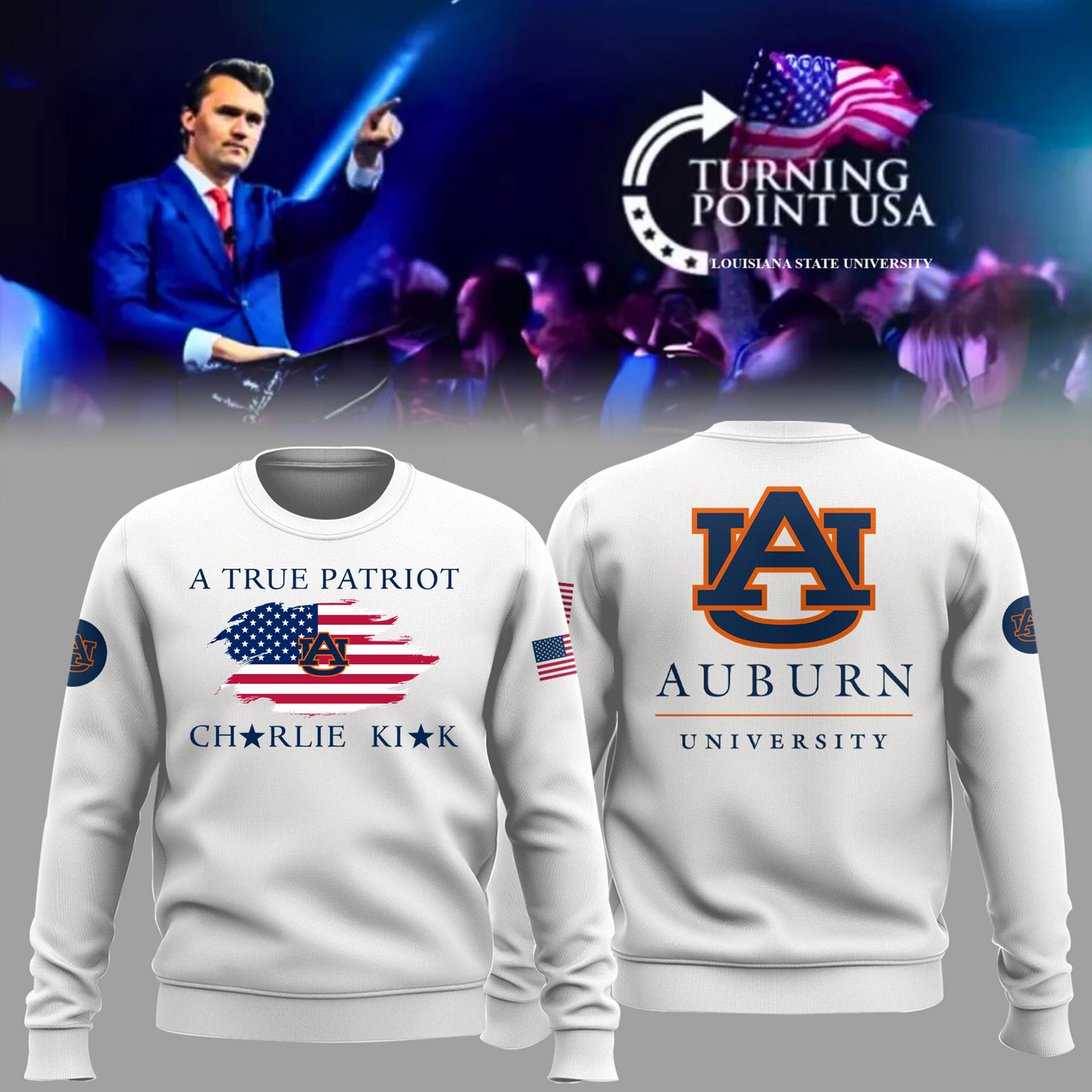 Limited Edition Auburn University x Turning Point USA Sweatshirt