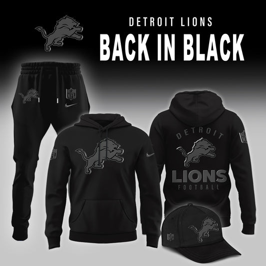 Detroit Lions 2025 Back In Black Limited Edition Shirt