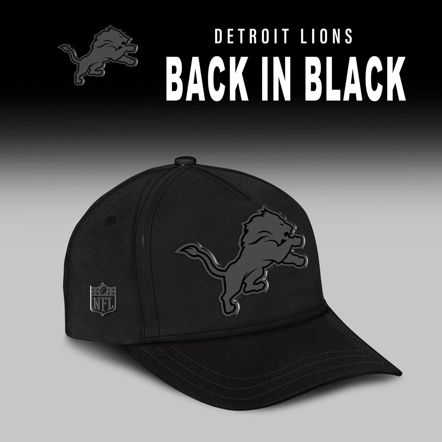 Detroit Lions 2025 Back In Black Limited Edition Shirt