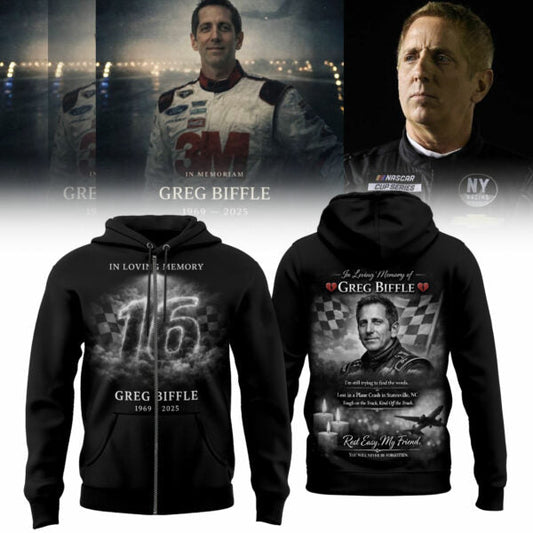 Greg Biffle Thank You For The Memories Zip Hoodie