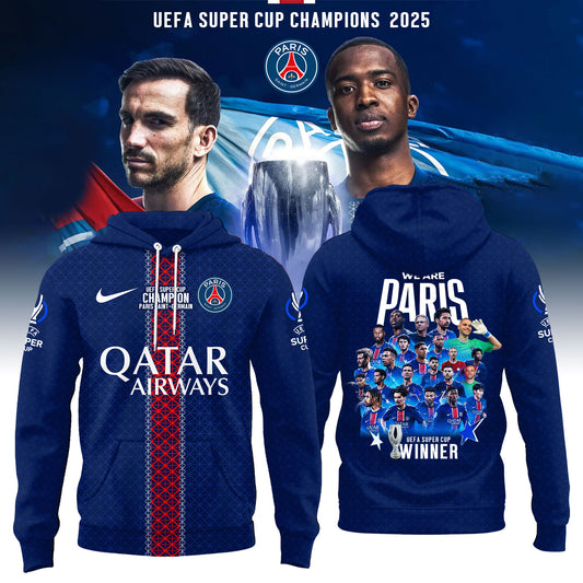 PSG – UEFA SUPER CUP CHAMPIONS 2025 Hoodie