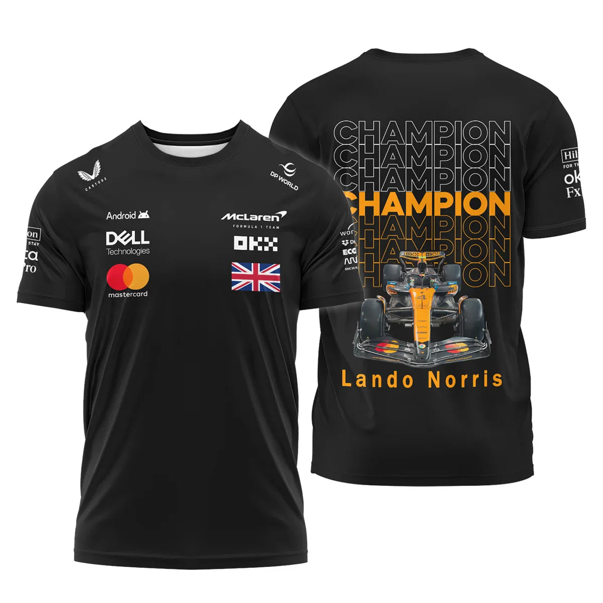 Limited Edition 2025 Lando Norris World Champions Combo T-Shirt