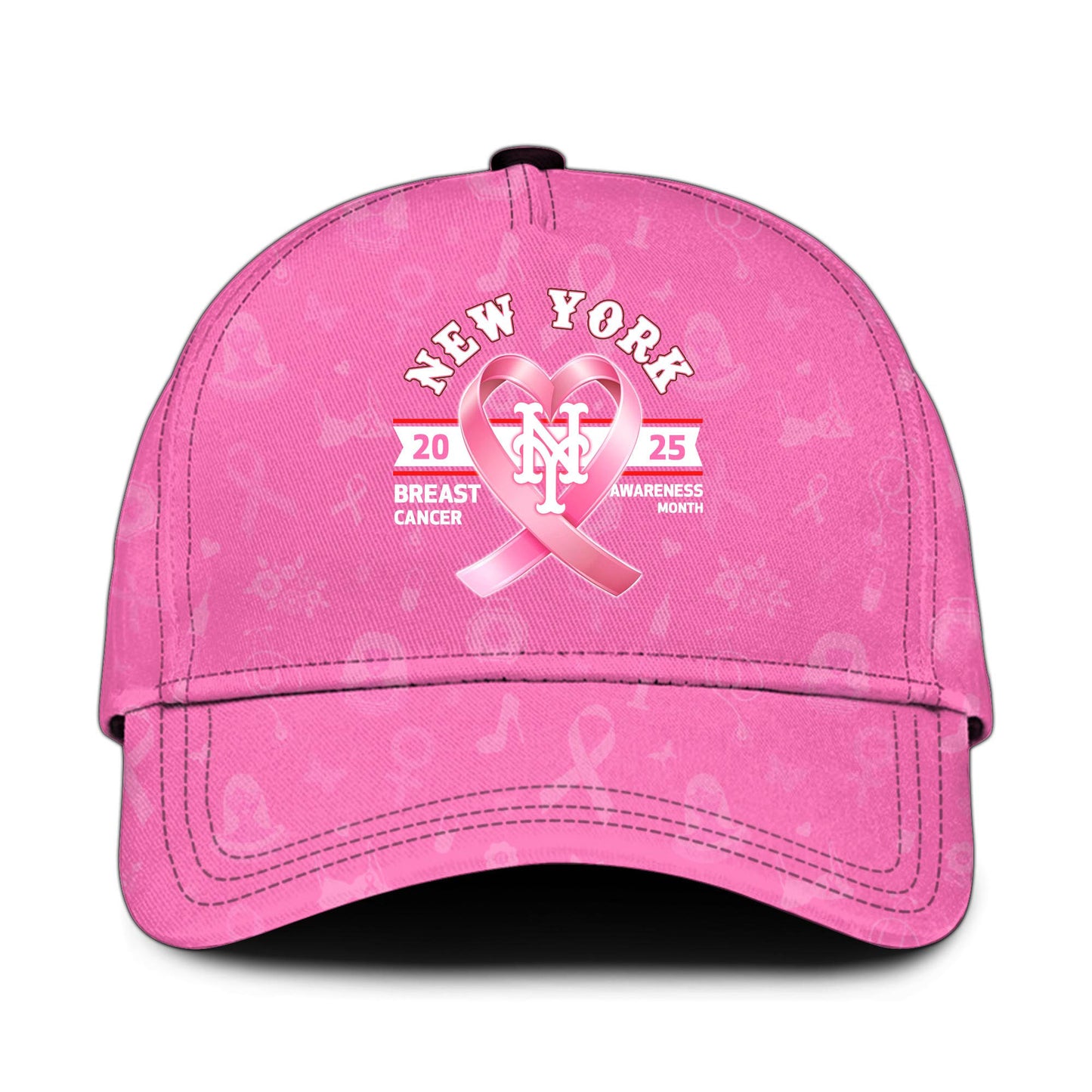 New York Mets x Breast Cancer Awareness Month-3D Baseball Jersey