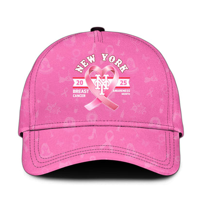 New York Mets x Breast Cancer Awareness Month-3D Baseball Jersey