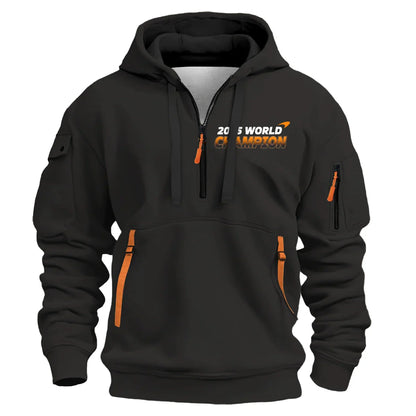 Champion From #4 to #1 Lando Norris McLaren F1 Team Hoodie Half Zip