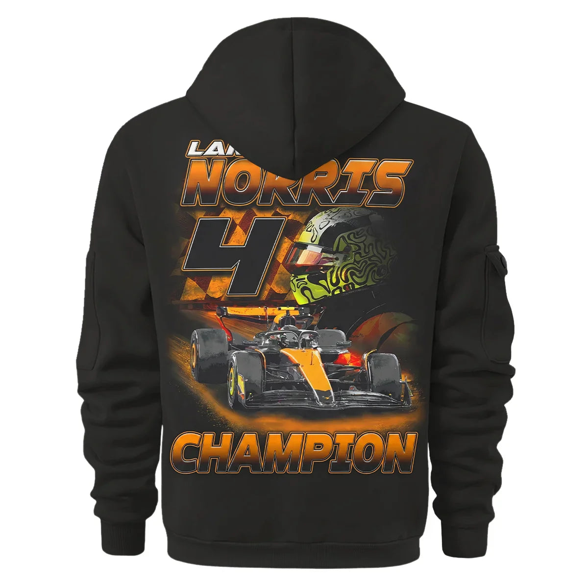 Champion From #4 to #1 Lando Norris McLaren F1 Team Hoodie Half Zip