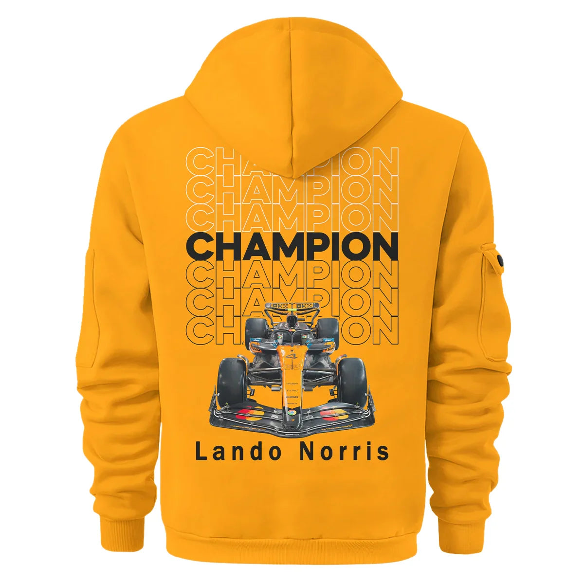 Champion From #4 to #1 Lando Norris McLaren F1 Team Hoodie Half Zip