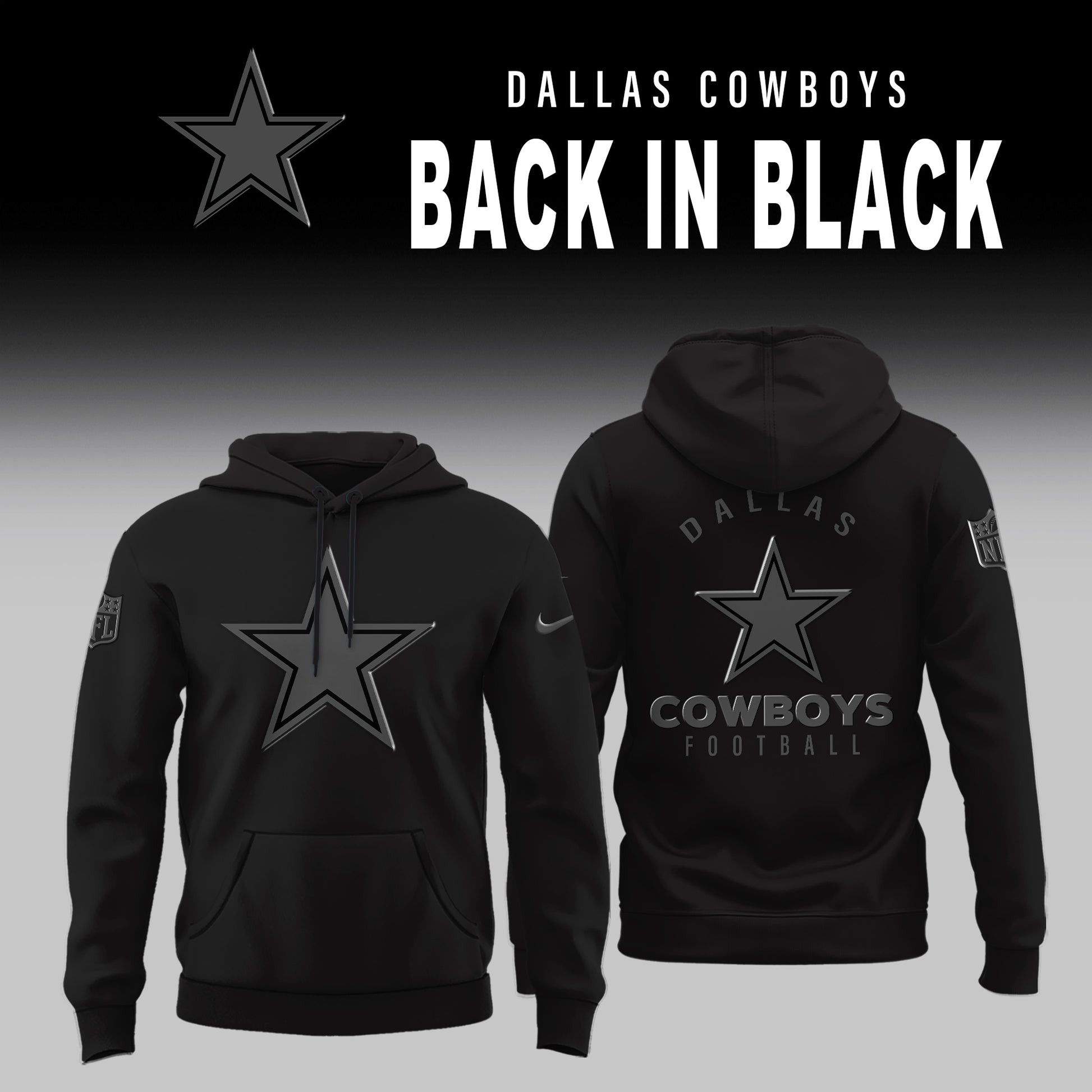 Dallas Cowboys 2025 Back In Black Limited Edition Shirt