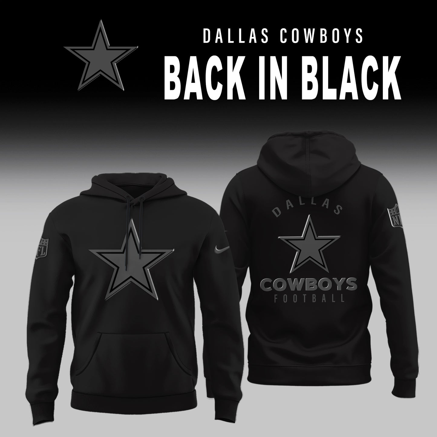 Dallas Cowboys 2025 Back In Black Limited Edition Shirt