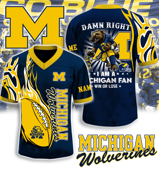 Michigan Wolverines Fan Jersey