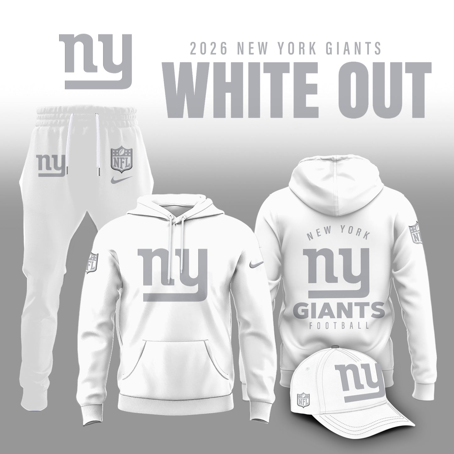 New York Giants 2026 White Out Limited Edition Shirt