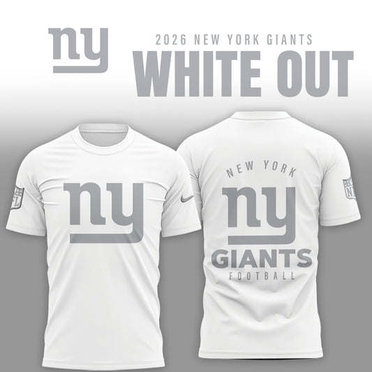 New York Giants 2026 White Out Limited Edition Shirt
