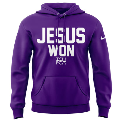 TCU Horned Frogs football x Jesus Won Limited Edition Hoodie 2025