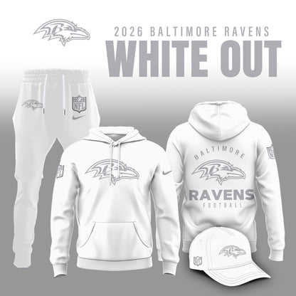 Baltimore Ravens 2026 White Out Limited Edition Shirt