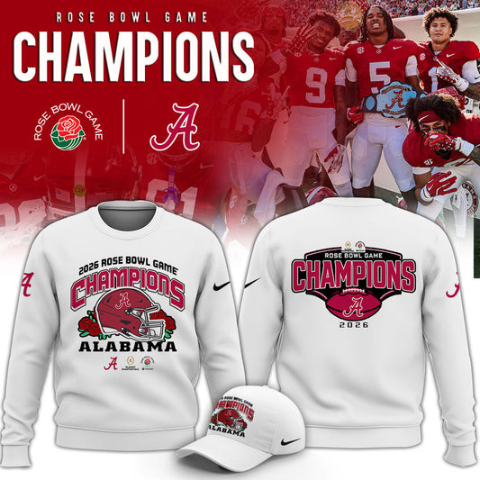 Alabama Crimson Tide 2026 Rose Bowl Champions Limited Sweatshirt v2