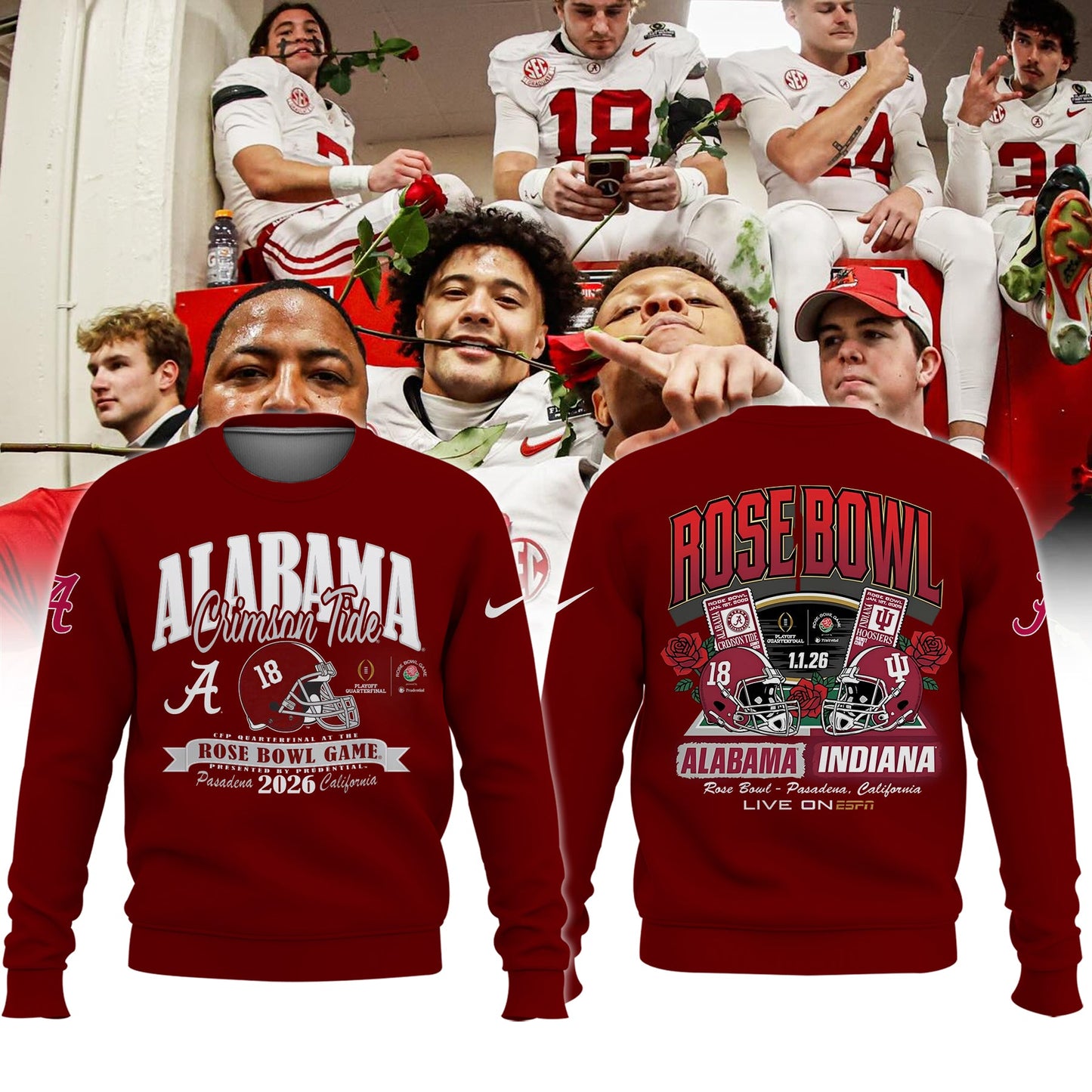Alabama Crimson Tide 2026 Rose Bowl Limited Sweatshirt