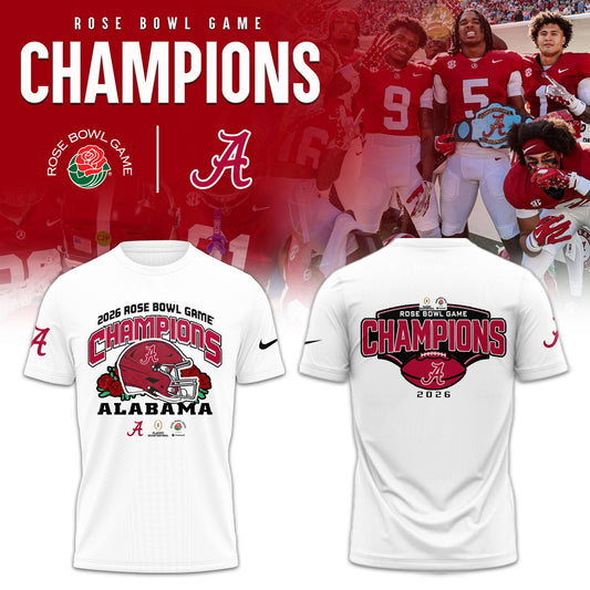 Alabama Crimson Tide 2026 Rose Bowl Champions Limited Shirt v2
