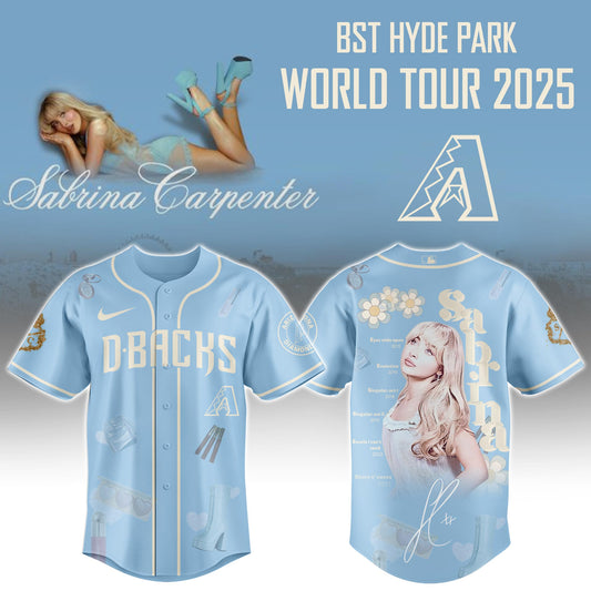 A Diamondbacks x Sabrina Carpenter "Short n’ Sweet Tour" Jersey Editions Limited +Selling Out Fast