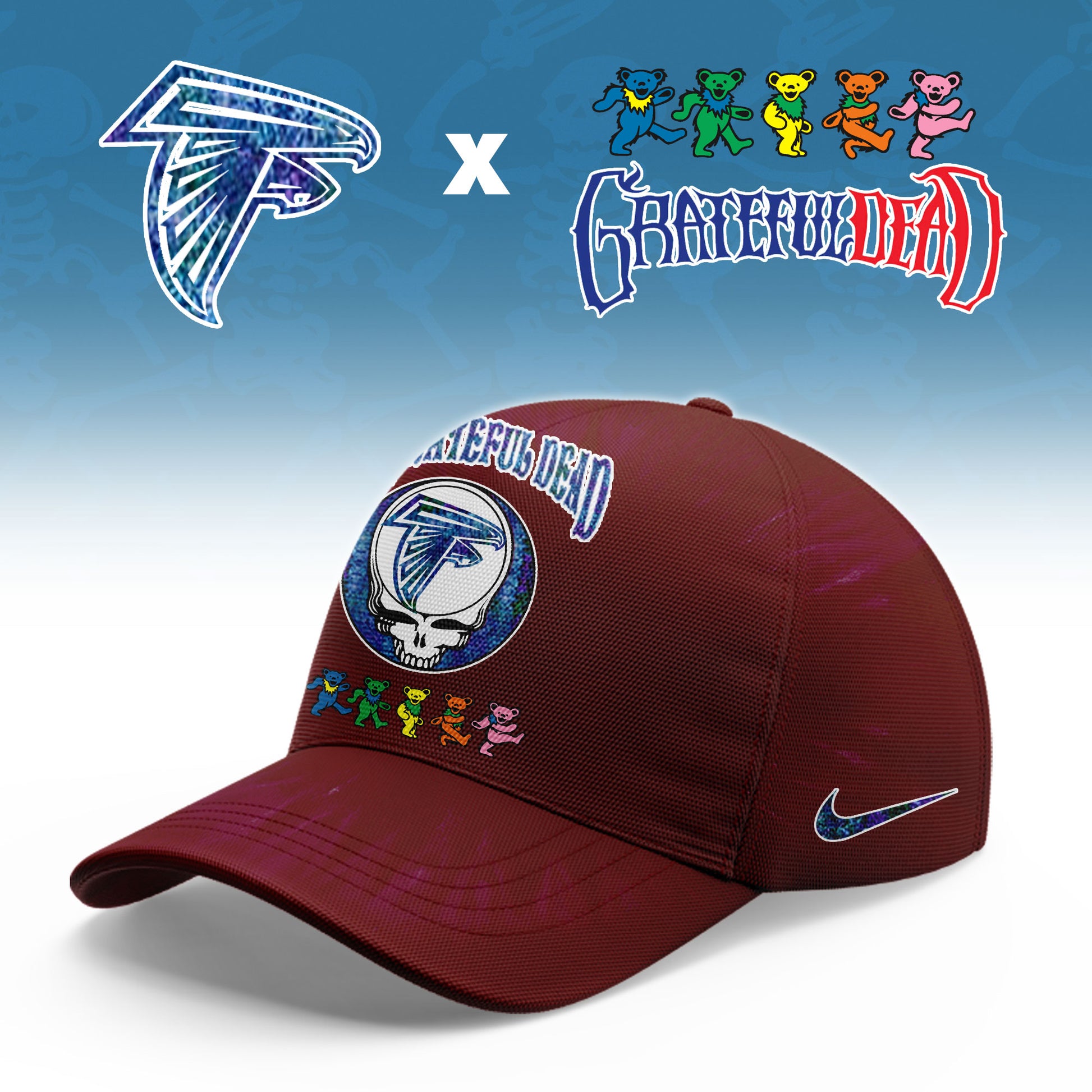_Atlanta Falcons Grateful Dead Limited Hoodie