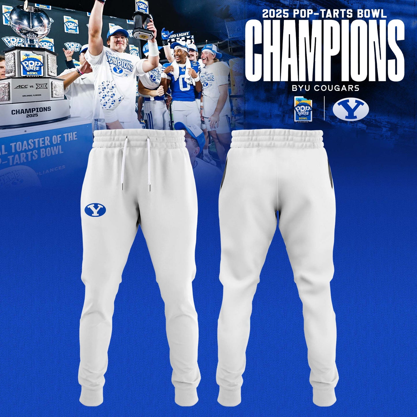 _ BYU Cougars 2025 Pop-Tarts Bowl Champions Locker Room Hoodie