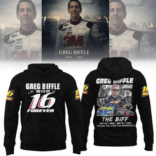 Greg Biffle Thank You For The Memories Hoodie