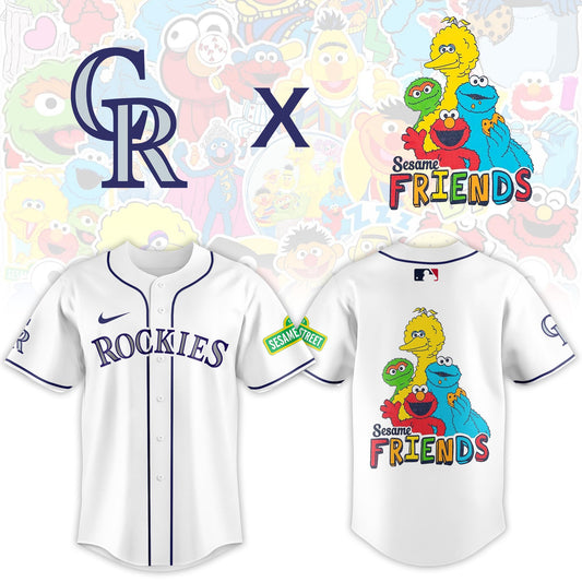.Colorado Rockies 2025 Sesame Street Night Limited Jersey
