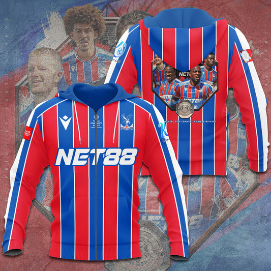 Crystal Palace F.C. FA Community Shield Winners 2025 ZIP Hoodie