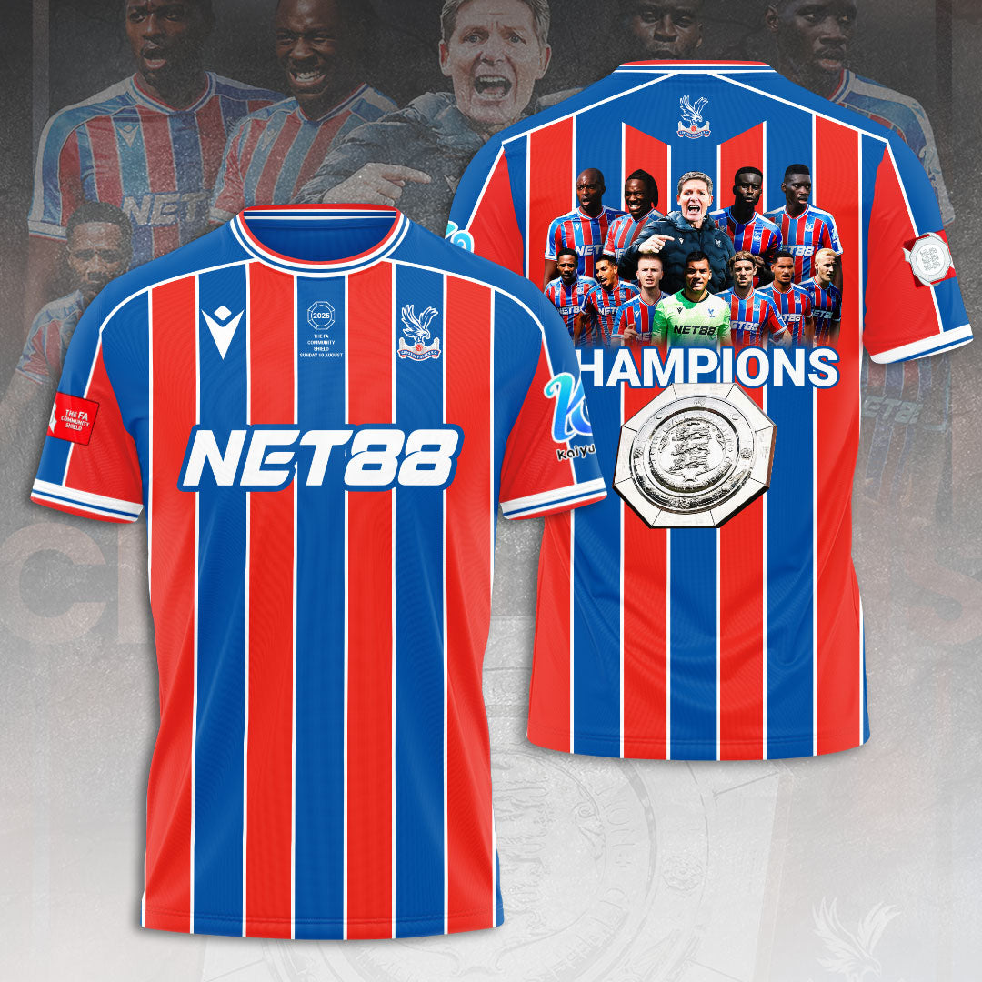 Crystal Palace F.C. FA Community Shield Winners 2025 T-Shirt