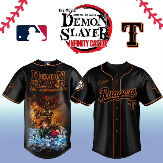 Demon slayer_Texas Rangers Baseball Jersey