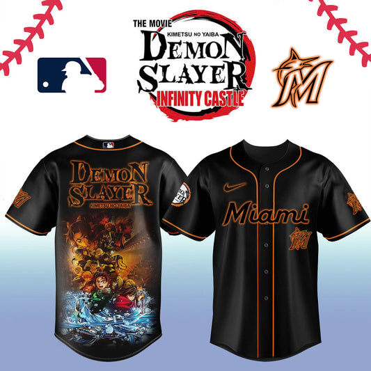 Demon slayer_Miami Marlins Baseball Jersey
