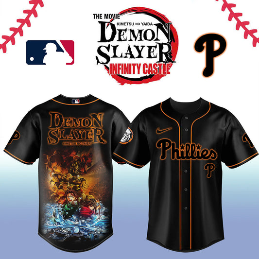 Demon slayer_ Philadelphia Phillies Baseball Jersey