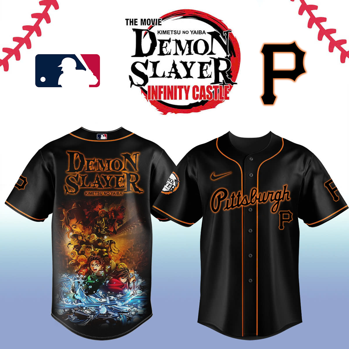 Demon slayer_Pittsburgh Pirates Baseball Jersey