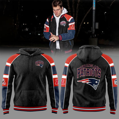 NE Patriots G-III Sports by Carl Banks Black Hoodie