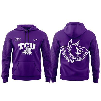 TCU The Best Uniform Combo Purple Hoodie