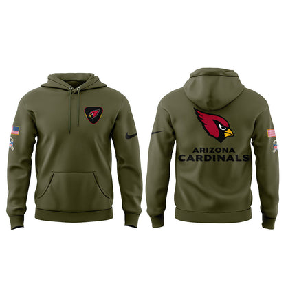 A.Cardinals Salute to Service Limited Edition 2025 Combo Hoodie